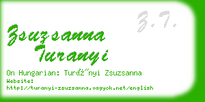 zsuzsanna turanyi business card